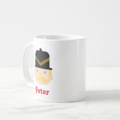 くるみ割り人形の明るい肌の金髪 コーヒーマグカップ (正面左)