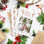 くるみ割り人形の水彩植物画3枚の写真クリスマス