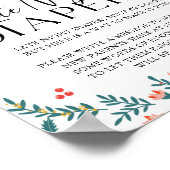 くるみ割り人形の深夜おむつ交換クリスマスベイビーシャワー ポスター (角)