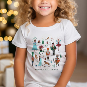 くるみ割り人形バレエのキャラクターたち クリスマス Tシャツ