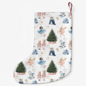 くるみ割り人形バレエの懐かしさ スモールクリスマスストッキング (裏面)