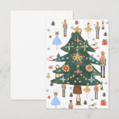 くるみ割り人形バレエクリスマスコラージュカード 招待状 (正面/裏面)