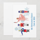 くるみ割り人形バレエ便箋 招待状 (正面/裏面)