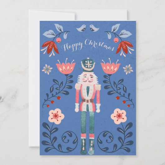 くるみ割り人形バレエ写真カスタムクリスマスカード 招待状 (正面)