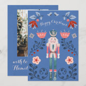 くるみ割り人形バレエ写真カスタムクリスマスカード 招待状 (正面/裏面)