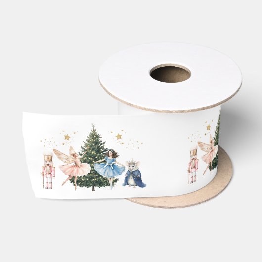 くるみ割り人形バレエ クリスマス サテンリボン (リール)