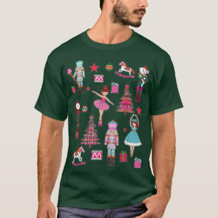 くるみ割り人形バレエ パステル バレエマニア クリスマス パジャマ Tシャツ