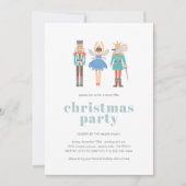 くるみ割り人形バレエ ミニマル モダン クリスマス パーティ 招待状 (正面)