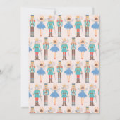 くるみ割り人形バレエ ミニマル モダン クリスマス パーティ 招待状 (裏面)