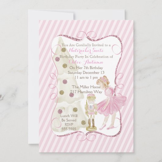 くるみ割り人形組の招待状 招待状 (正面)