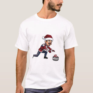 くるみ割り人形 カーリング選手 冬のスポーツ ホリデー Tシャツ
