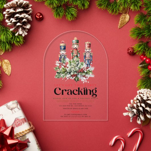 くるみ割り人形 クリスマスパーティー アクリル招待状 (インサイチュ (クリスマス))
