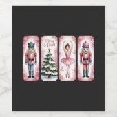 くるみ割り人形 クリスマス ホリデーパーティ ギフト festive ワインラベル (シングルラベル)