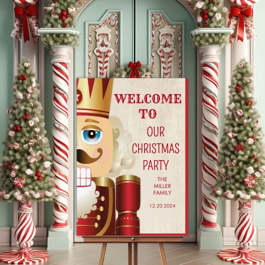 くるみ割り人形 クリスマス ホリデー ウェルカムサイン ポスター