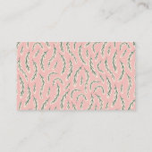 くるみ割り人形 ピンクのベビーシャワーおむつくじ券 エンクロージャーカード (裏面)