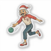 くるみ割り人形 ホリデー ゲームスロー カジュアル クリスマス シール (正面)