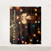 くるみ割り人形 ボケ クリスマス フォトブース 背景 タペストリー (正面)