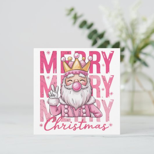くるみ割り人形 メリークリスマス ピンクバレエの兵隊さん シーズンカード (スタンド正面)