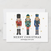 くるみ割り人形 メリークリスマス ミニマルクリスマス シーズンカード (正面)