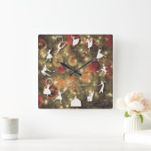 くるみ割り人形　壁時計 スクエア壁時計 (ホーム)