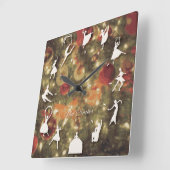 くるみ割り人形　壁時計 スクエア壁時計 (傾斜)