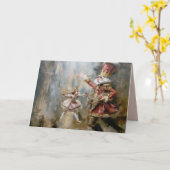 くるみ割り人形 - 折りたたまれたグリーティングカード カード (黄色い花)