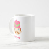 くるみ割り人形 赤毛 ピンクの帽子 コーヒーマグカップ (正面左)