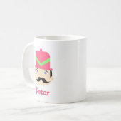 くるみ割り人形 黒髪 ピンク帽子 コーヒーマグ コーヒーマグカップ (正面左)
