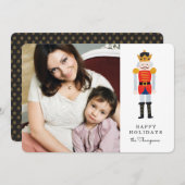 くるみ割り付けホリデーフォトカード シーズンカード (正面/裏面)