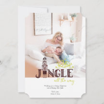 くるみ割り付けホリデーフォトカード