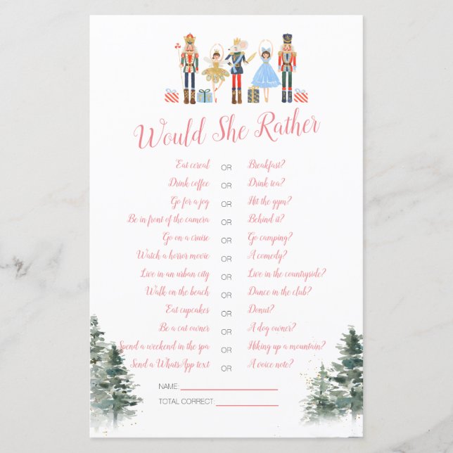 くるみ割り休日ブライダルシャワーは彼女はむしろ (正面)