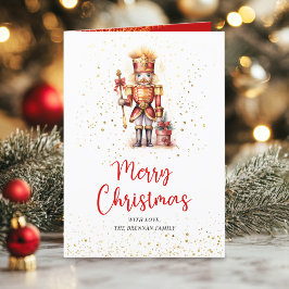 くるみ割り伝統的フェスティバル植物性クリスマス シーズンカード