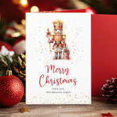 くるみ割り伝統的フェスティバル植物性クリスマス シーズンカード