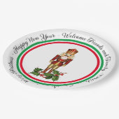 くるみ割り兵士が好きな言葉をクリスマス ペーパープレート (アングル)