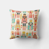 くるみ割り兵士とオーナメントシームレスなパターン クッション (裏面)