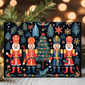 くるみ割り兵士とクリスマスツリー シーズンカード