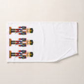 くるみ割り兵士のかわいらしクリスマスバスタオルセット バスタオルセット (ハンドタオル)