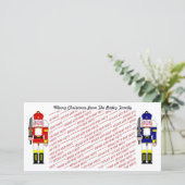 くるみ割り兵士のクリスマスフォト シーズンカード (スタンド正面)