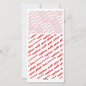 くるみ割り兵士のクリスマスフォト シーズンカード (裏面)