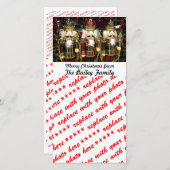くるみ割り兵士のクリスマスフォト シーズンカード (正面/裏面)