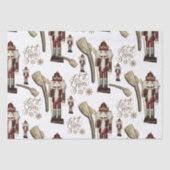 くるみ割り兵士のクリスマスレット雪金ゴールド 薄葉紙 (正面)