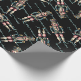 くるみ割り兵士は中に何があるか推測する？ ラッピングペーパー