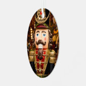 くるみ割り兵士クリスマスツリーの追加の年 メタルオーナメント (正面左)