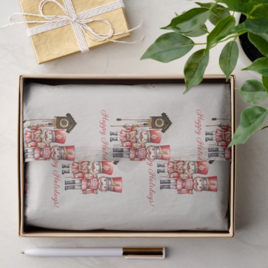 くるみ割り兵士クロック幸せな休日 薄葉紙 (ギフト)