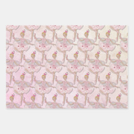 くるみ割り兵士シュガープラム妖精クリスマス ラッピングペーパーシート