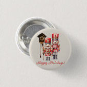 くるみ割り兵士デュオハッピーホリデーズカッコウ 缶バッジ (正面&裏面)