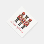 くるみ割り兵士ハッピーホリデー スタンダードカクテルナプキン (角)