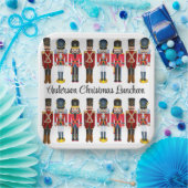 くるみ割り兵士パーソナライズ文字かわいいクリスマス ペーパープレート (パーティー)