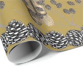 くるみ割り兵士金ゴールドセピアピネコン ラッピングペーパー (ロールコーナー)