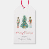 くるみ割り兵士&クリスマスツリー ギフトタグ (正面)